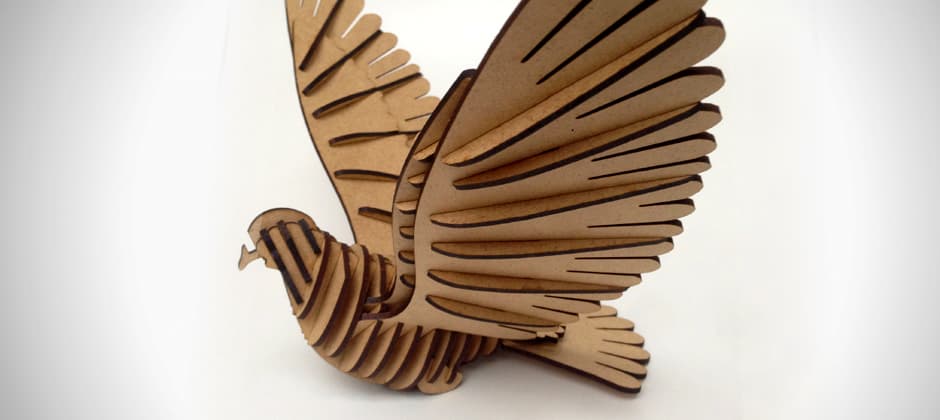 3D Modell aus MDF laserschneiden