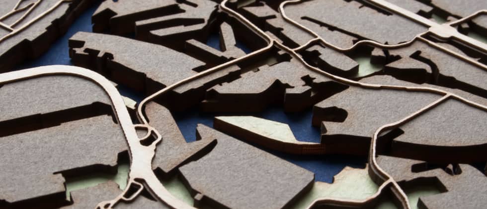 Karton schneiden per Laserschnitt Verfahren