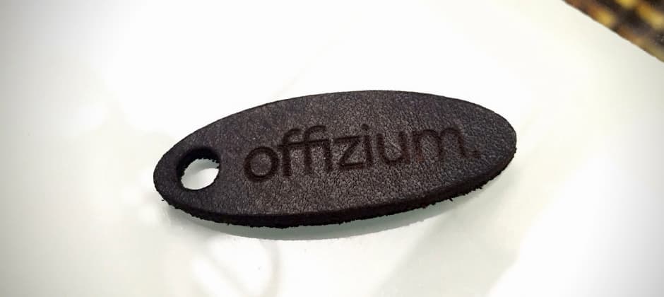 Lederetikett laserschneiden